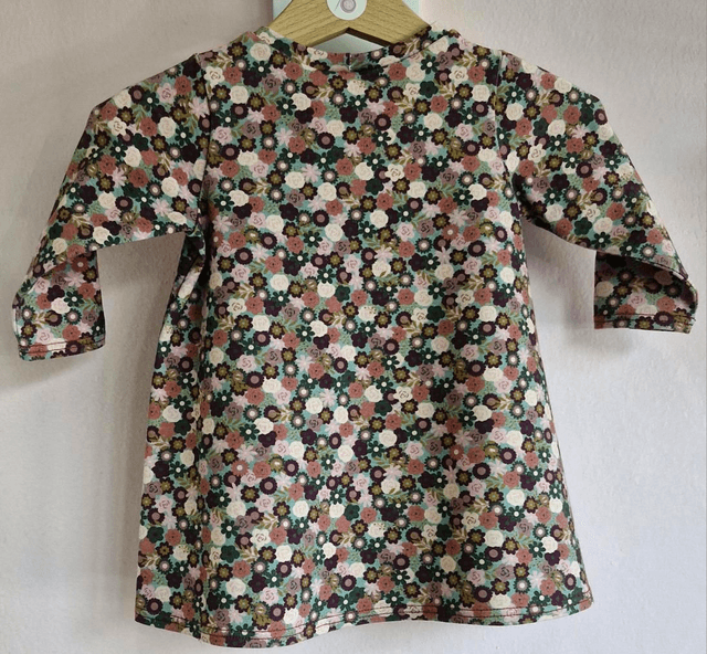 4-6 months Floral Dress with long sleeves