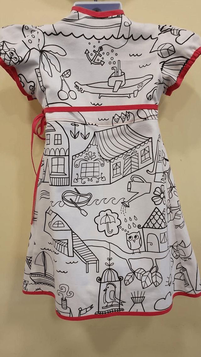 3-4 years 'Matilda' Wrap dress