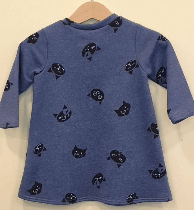 4-6 months Long sleeved sweat shirt style dress