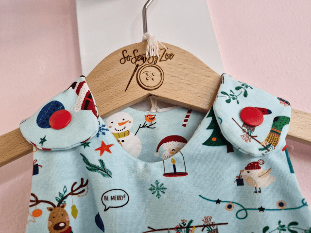 0-1 month Xmas 'Freddie' romper