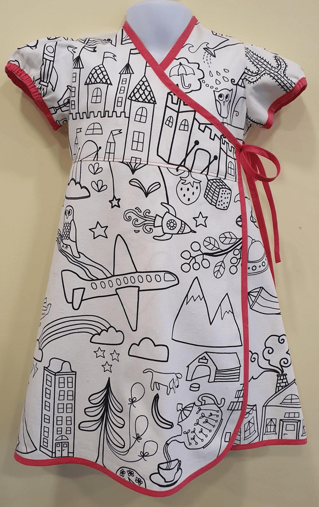 3-4 years 'Matilda' Wrap dress