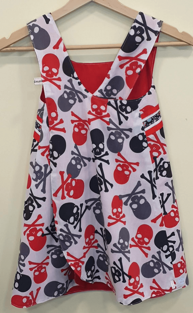5-6 years 'Scarlet' Reversible dress
