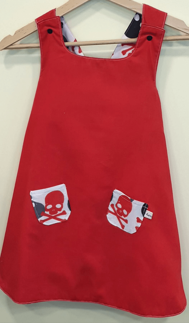 5-6 years 'Scarlet' Reversible dress