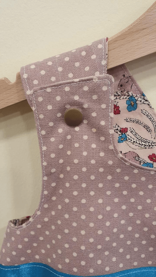 6-9 months 'Scarlet' Reversible dress