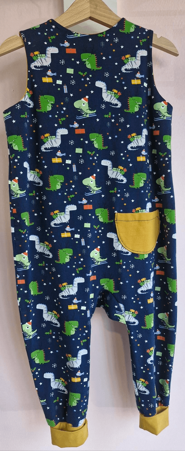 12-18 months Chrimbo Dino 'Freddie' romper