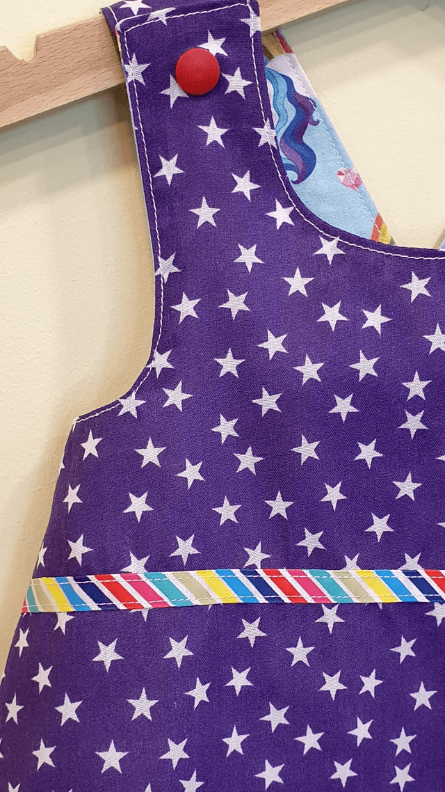 4-6 months 'Scarlet' reversible dress