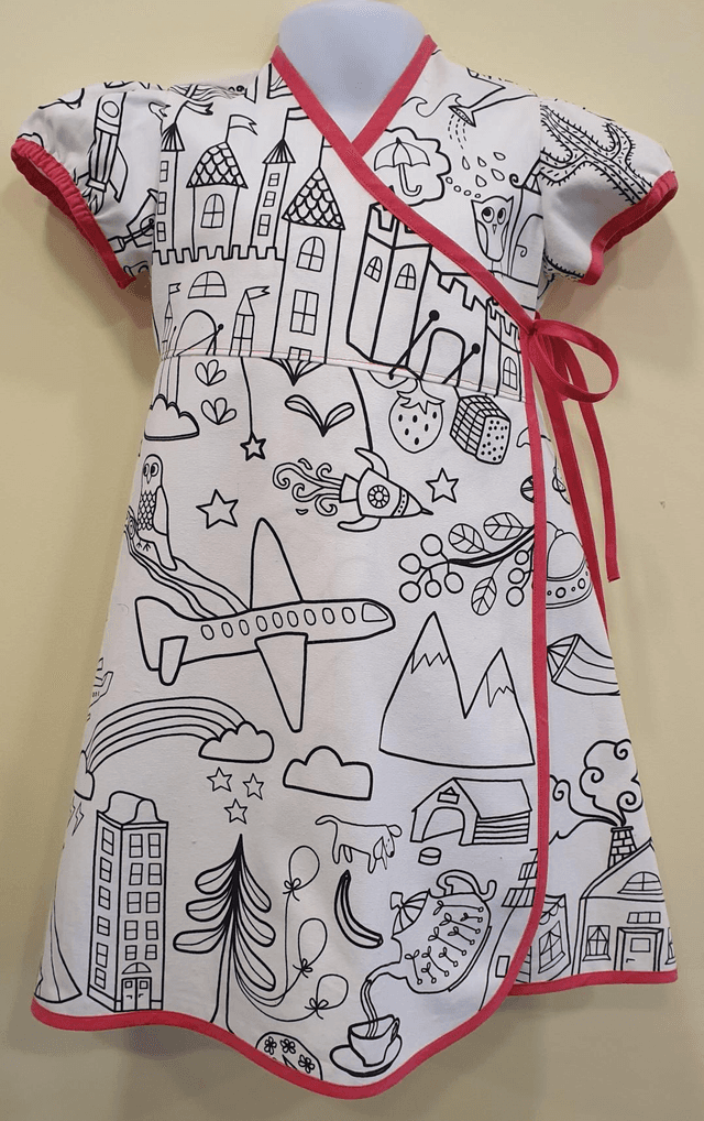 3-4 years &#039;Matilda&#039; Wrap dress