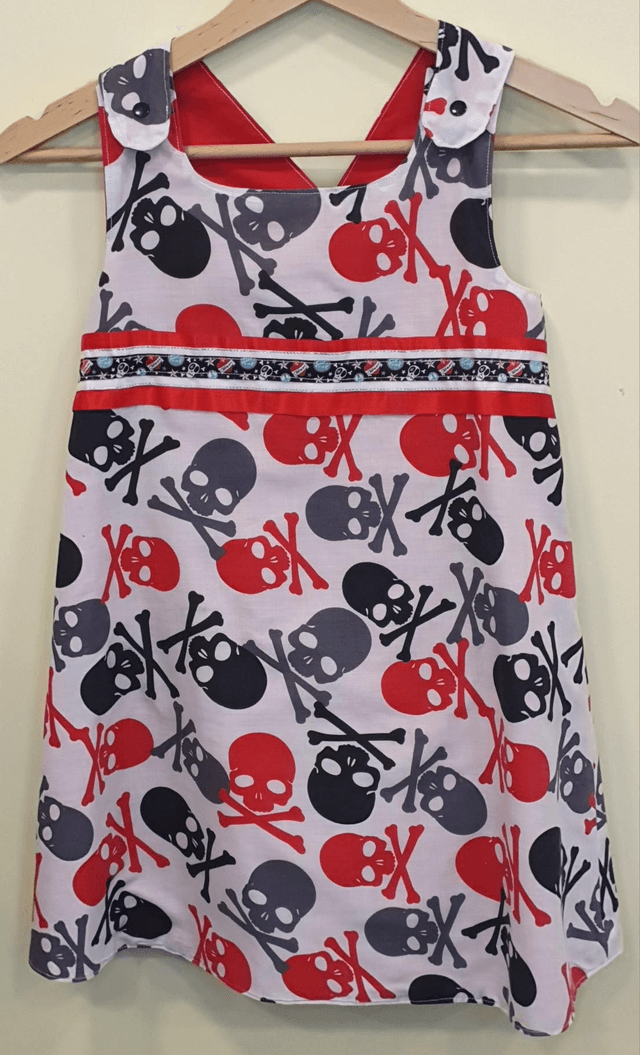 5-6 years &#039;Scarlet&#039; Reversible dress